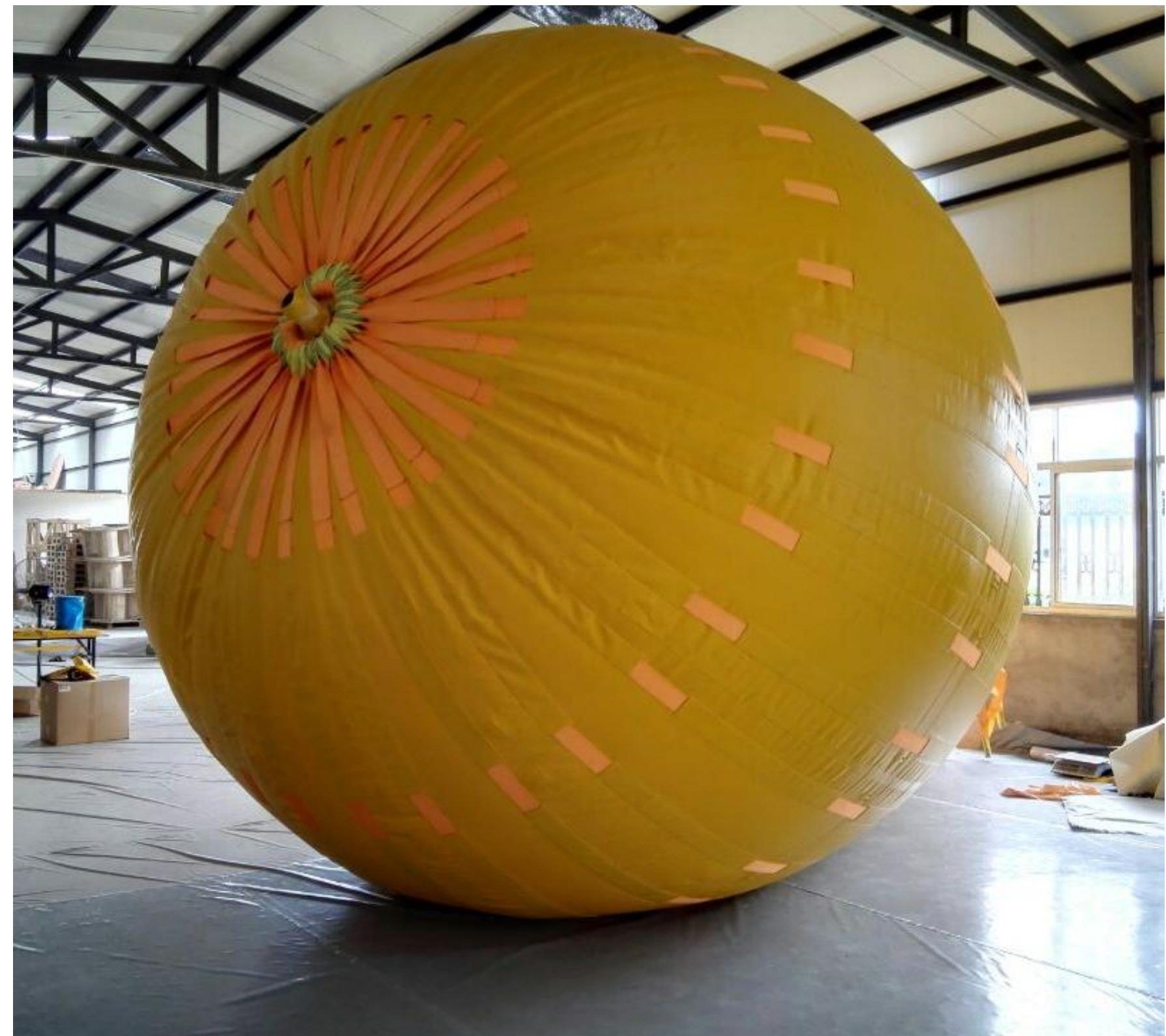Large inflatable lifting bag photographed in the supplied factory catalogue